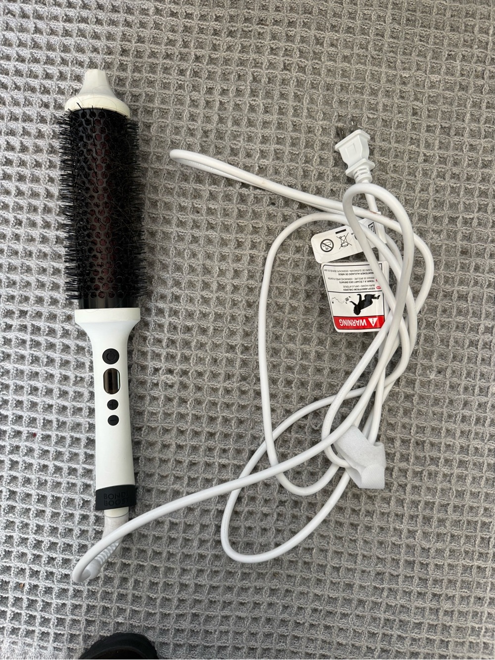 White Round Hot Air Styling Brush for Women
